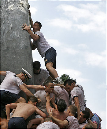 Herndon Climb, Naval Academy Tradition, in Peril
