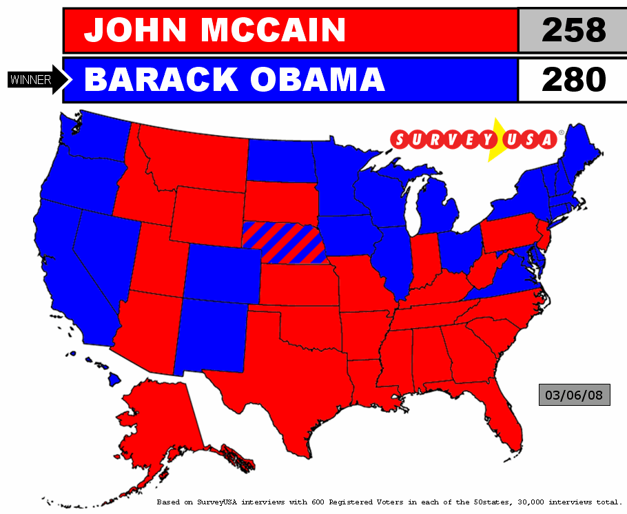 2008 Electoral Vote Maps