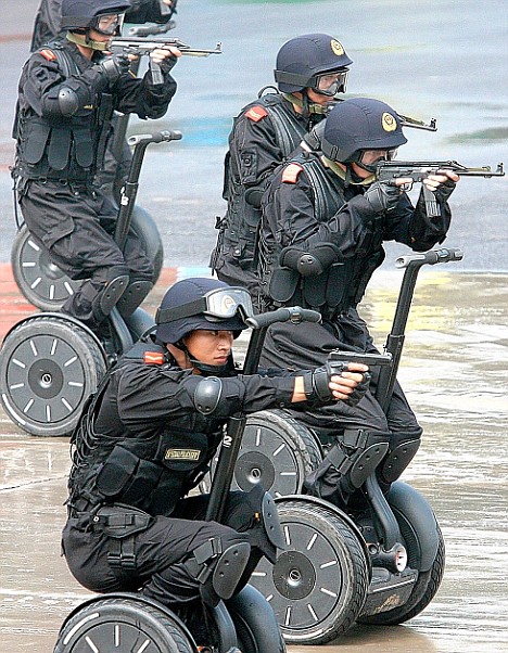 Chinese Terror Cops Get Segways