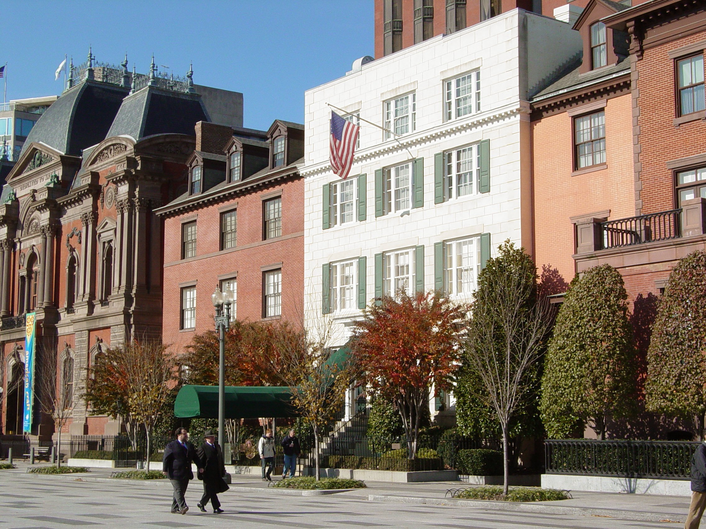 The President's Guest House, commonly known as Blair House, located across Pennsylvania Avenue from the White House. The facility is primarily used to house visiting dignitaries and other guests of the president.