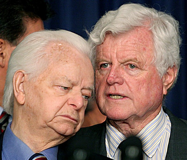 Kennedy and Byrd Collapse at Obama Luncheon