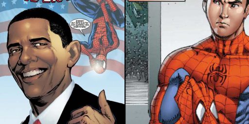 Marvel Team-up:  Obama and Spider-man