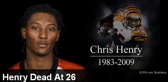 Cincinnati Bengals receiver Chris Henry dies from fall from pick-up truck,  say police 