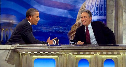 President Obama Daily Show Jon Stewart
