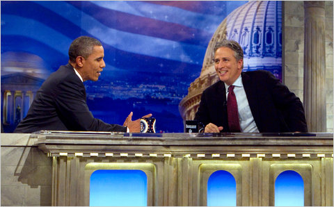 President Obama Daily Show Jon Stewart