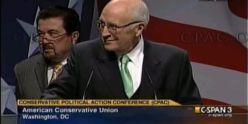 Cheney and Rumsfeld Booed at CPAC 