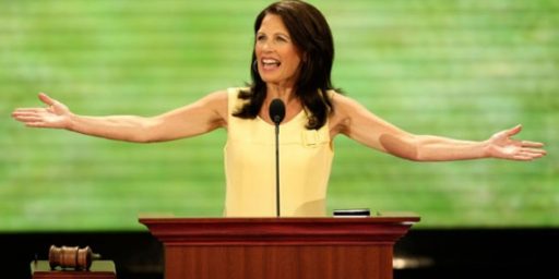 Michele Bachmann Gives Up The Fight Over FY2011 Budget
