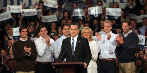 Mitt Romney Wins New Hampshire, Ron Paul Second, Race Nearly Over