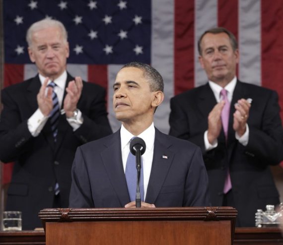 Obama Delivers State Of The Union Address To Joint Session Of Congress