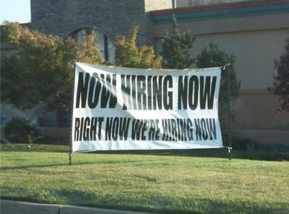 Now Hiring Sign