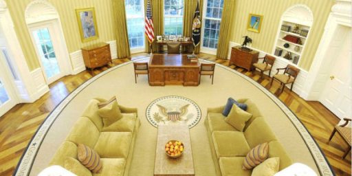 Obama May Move Into Temporary Oval Office 