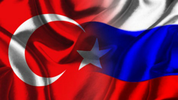 Turkey Russia Flags
