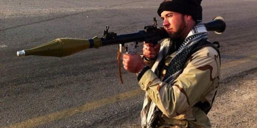 Eric Harroun firing RPG, which is a WMD according to the USG. WTF.
