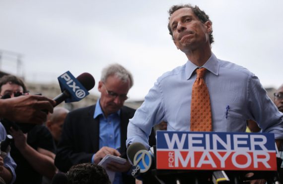 Anthony Weiner Greets NYC Commuters Day After Announcing Mayoral Bid