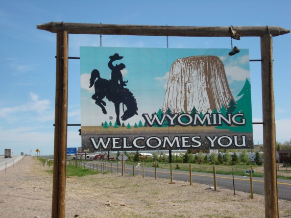 Wyoming Welome Sign