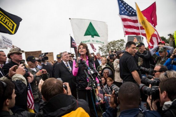 Military Supporters Rally In Washington To Re-Open WWII Memorial