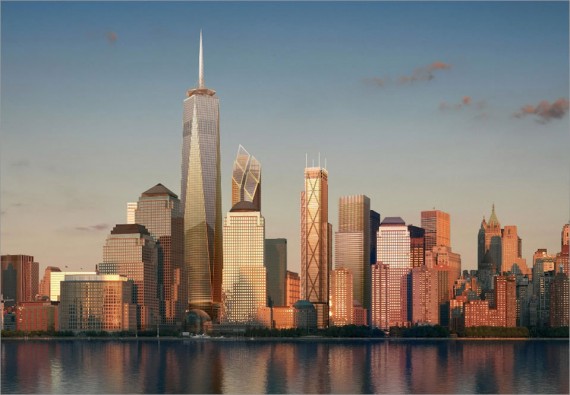 NYC Skyline With One World Trade Center