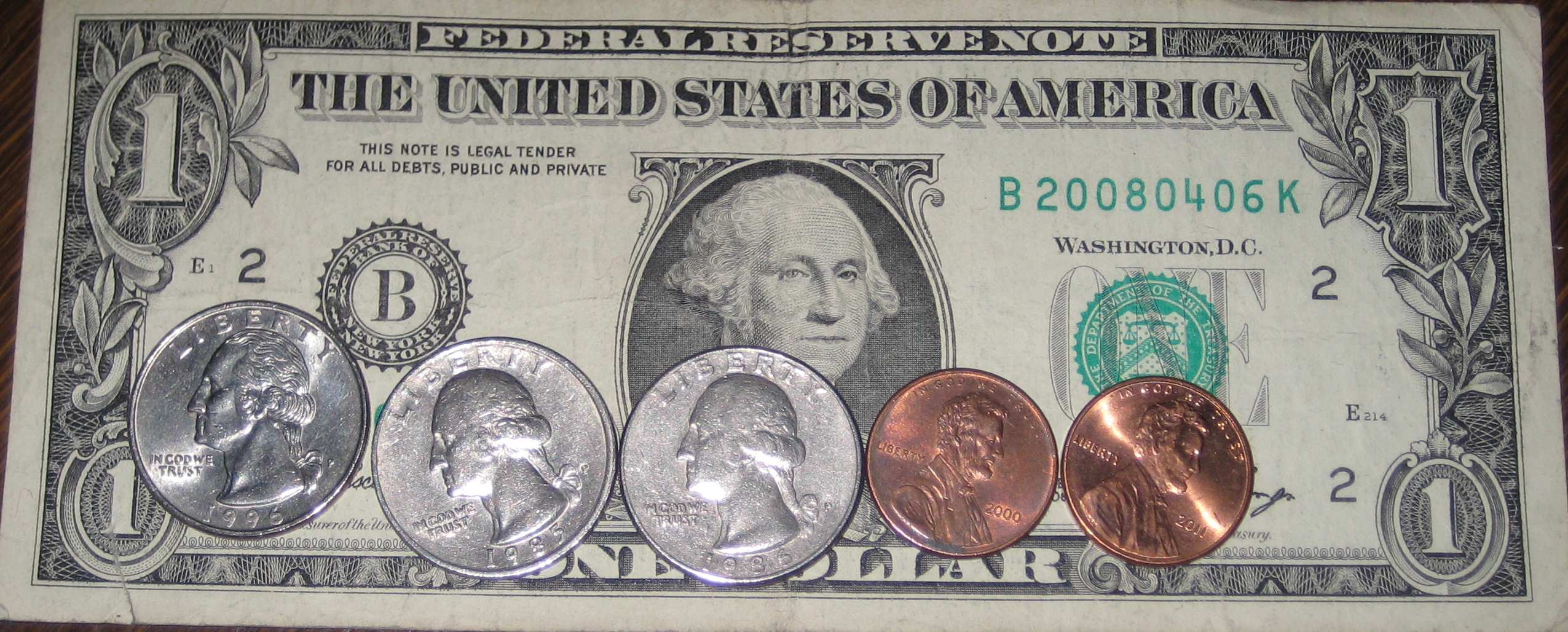 One Dollar And Eighty seven Cents