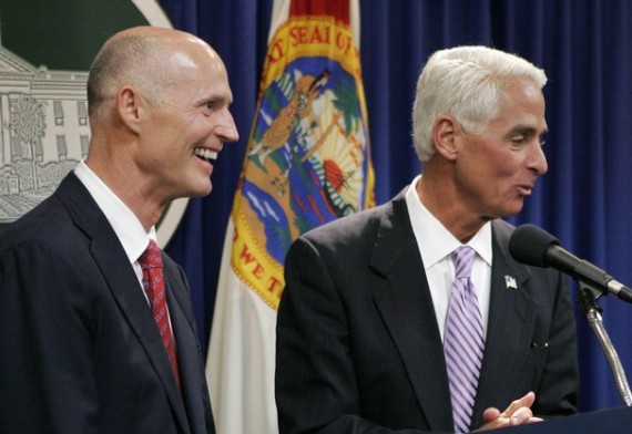 Rick Scott Charlie Crist