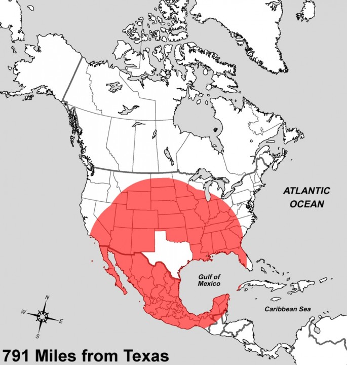 Map-Showing-a-Texas-width-Distance-from-Texas1-685x720