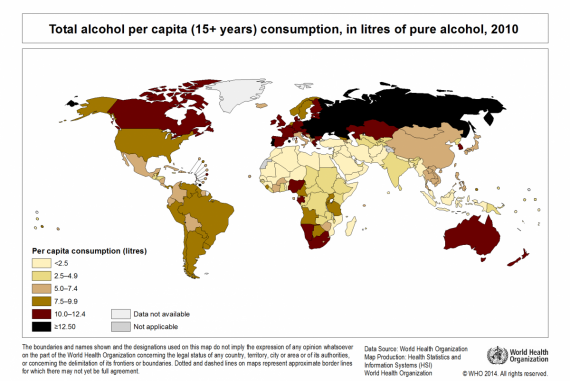 world alcohol map