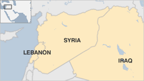 Lebanon Syria Iraq Map