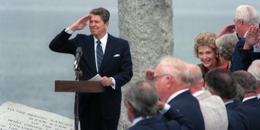 At Normandy, Obama Continues A Tradition That Reagan Started