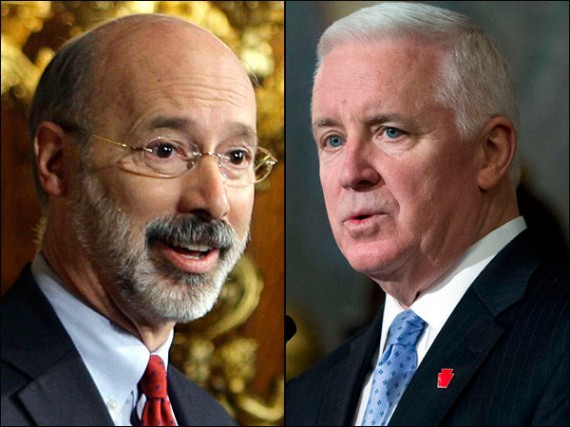 Tom Wolf Tom Corbett