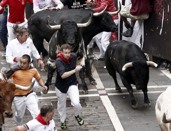 Pamplona Running Of The Bulls
