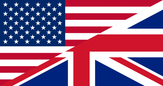 U.S. British Flags