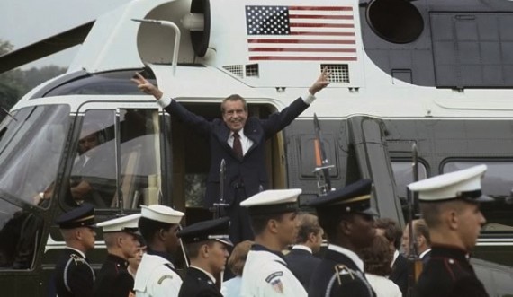 Nixon Farewell Helicopter