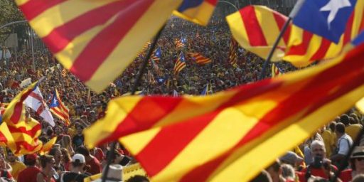 Tensions In Spain Rising As Catalan Independence Referendum Draws Near
