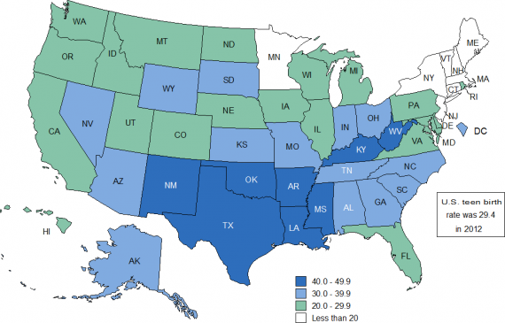 Teen Pregnancy Map