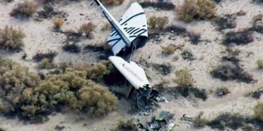 Virgin Galactic's SpaceShipTwo Crashes During Test Flight