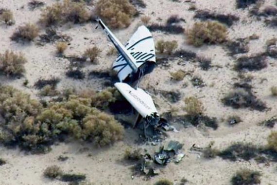 Virgin Galactic Spaceship Two Crash