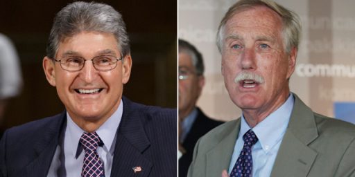 Not Surprisingly, Angus King And Joe Manchin Are Staying Where They Are