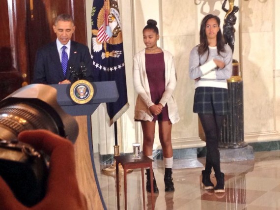 Obama Sasha and Malia