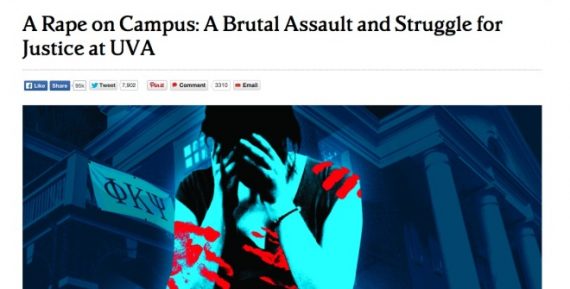 Rolling Stone Rape UVa Headline