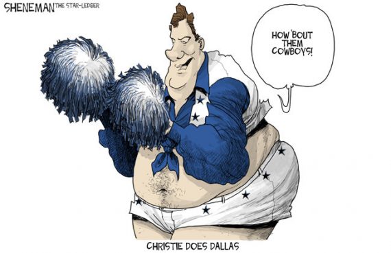 chris-christie-cowboys-cheerleader-sheneman-star-ledger