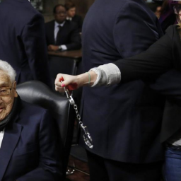 Code Pink Scum interrupt Henry Kissinger