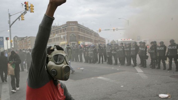 Baltimore Police Protester