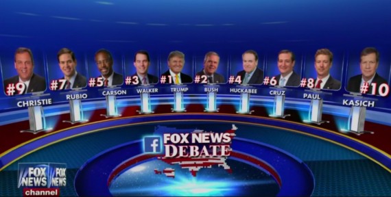 Fox News Republican Debate Lineup