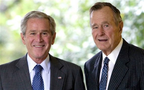 Bush 43 And Bush 41 Together