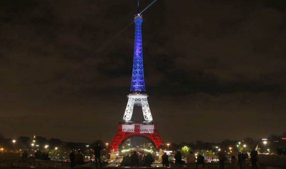 Eiffel Tower French Tricolor