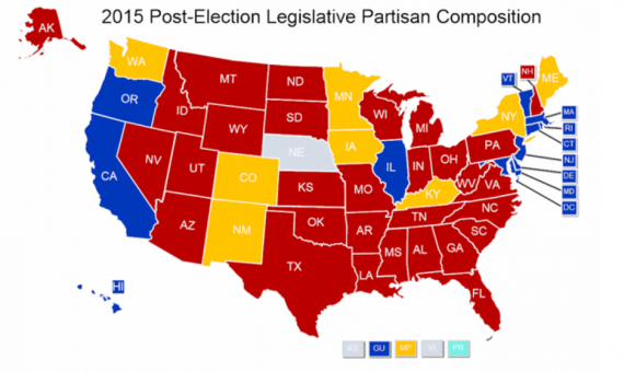 State Legislature Party Breakdown