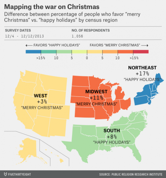 Merry Christmas Happy Holidays Map