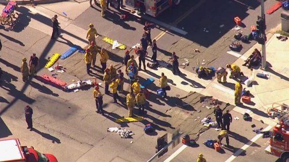 San Bernadino Shooting Aerial