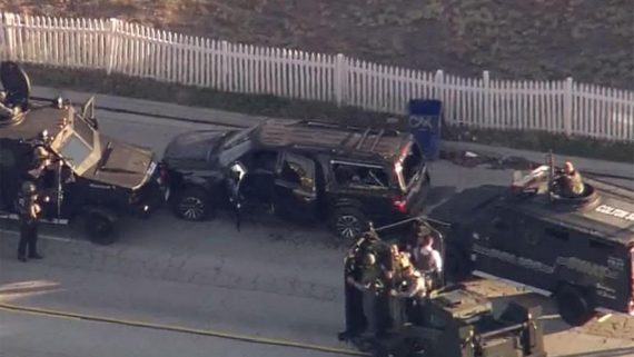 San Bernardino Shoot SUV Cops