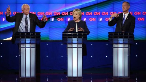 Third Democratic Debate Sanders Clinton O'Malley