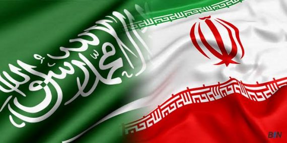 Saudi Iranian Flags